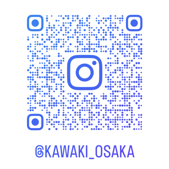 株式会社川喜 公式InstagramのQRコード（@kawaki_osaka）